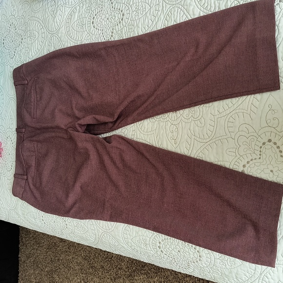 Loft Petites Wine color Julia Ankle Pant Size 12P - Picture 2 of 4